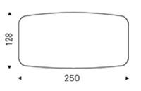 A BOTTE - L 250 x P 128 x H 74 cm