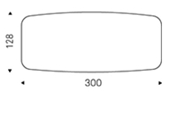 A BOTTE - L 300 x P 128 x H 74 cm