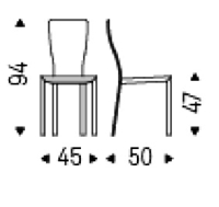 XL - L 45 x P 50 x H 94 cm