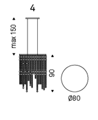 4 - Ø80 x H 90 cm