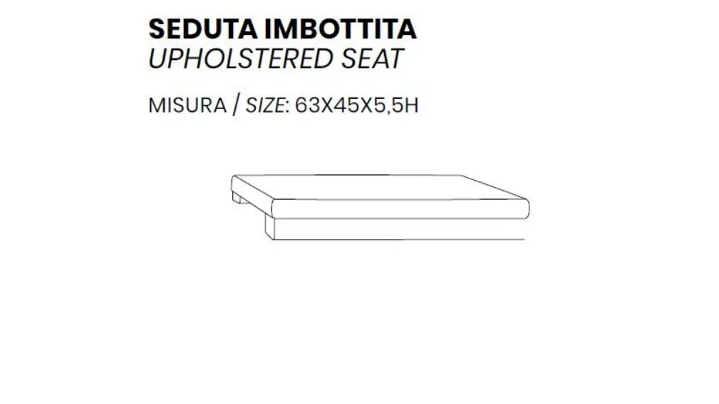 DOMINO CENTRALE - SEDUTA IMBOTTITA